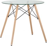 Стол Eames DSW  D80 стеклянный Stool Group арт.УТ000039068