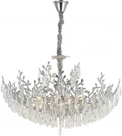Подвесная люстра Citilux Ritz CL310081 (220V, хрусталь, подвески, на цепи, листья, ветки)