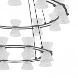 Люстра подвесная Lumion Vinora 8341/70L черный/прозрачный металл/акрил LED 70W 3000K 220V VINORA