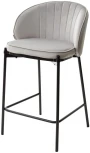 Полубарный стул WENDY BLUVEL-03 LIGHT GREY (H=65), велюр