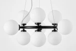 Подвесной светильник Lumina Deco Marsiada LDP 6033-9 BK (220V, на тросе, шарики, молекулы)