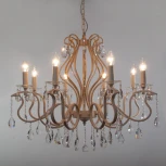 Подвесная люстра Abrasax 2019/8 (220V, на цепи, свеча)