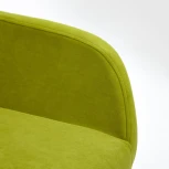 Кресло MODENA хром синий (флок)