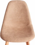 Стул CINDY SOFT (mod. C1021F1-1) (Велюр,Дерево бук /Бежевый)