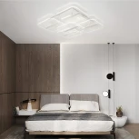 Потолочная люстра светодиодная Natali Kovaltseva Gravur LED LAMPS 81383 с пультом ДУ, моб. приложением 80W, белый, LED