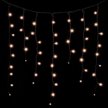 Гирлянда Бахрома 3,2 x 0,9 м Экстра Тепло-Белая 220В, 168 LED, Провод Черный Каучук, IP65