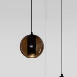 Подвесной светильник Eurosvet Cobble 50258/3 LED дымчатый/ бежевый/ шоколад (220V, на проводе, шарики)