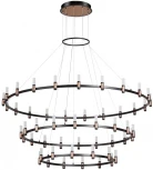 Подвесная люстра ярусная большая Candel 5009/204L Odeon Light (LED, 220V, на тросе)