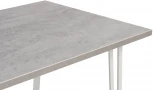 Стол деревянный Денвер Лофт 120 25 мм бетон / белый матовый 506940 Woodville