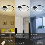Потолочная люстра Rivoli Julia 6080-108 (регулировка яркости, LED, 220V, пульт управления, кольцо)