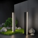 Наземный светильник Elektrostandard Flat 1538 TECHNO LED черный (220V, IP54)