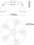 Потолочная люстра MW-Light Вита 220013105
