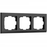 Рамка на 3 поста Stark (черный) Werkel W0031808 (a050925)