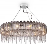 Подвесная люстра Maytoni Hail MOD097PL-12CH (220V, хрусталь, подвески, на тросе, круглые)