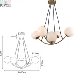 Подвесная люстра Rivoli Dina 4099-305