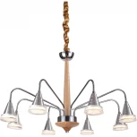 Подвесная люстра Lucia Tucci Natura 066.8 Led (220V, бук, на цепи)