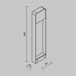 Наземный уличный светильник Maytoni Porte O481FL-L7BWD3K (LED, 220V, IP54)