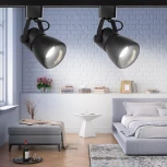 Трековый светильник ЭРА TR38-GU10 BK (220V)