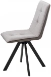 Стул BRONX, 360 град. поворот. B22 Серый, велюр / черный каркас, М-City