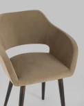 Стул с подлокотниками Stool Group Саймон велюр капучино УТ000025164