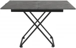Стол универсальный трансформируемый АНДРЭ Loft ЛДСП терраццо/чёрный от фабрики Mebelik