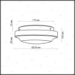 Настенно-потолочный светильник Odeon Light Tavoy 2760/1C