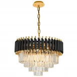 Подвесная люстра Natali Kovaltseva Darian 76017/10C GOLD BLACK