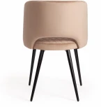 Кресло WIND (mod. 717) ткань/металл, 55х55х80 см, высота до сиденья 48 бежевый barkhat 5/черный Tetchair 15437