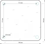 Наземный светильник Elektrostandard Ignis 1550 TECHNO черный (220V, IP54)