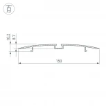 Профиль MULTI B-2000 ANOD (Алюминий) 014536 Arlight