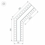 Угол SL-LINIA32-FANTOM-135 (Металл) 030093 Arlight