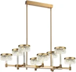 Потолочная люстра на штанге Odeon Light Fivre 5032/48LA античн.бронза/металл/акрил LED 48W 4000K 3125лм