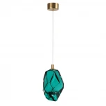 Подвесной светильник Odeon Light Gemme 7110/4LA зеленый/бирюз. стекло/металл IP20 LED 4W 300Лм 3000K 200° 220V