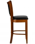 Стул полубарный DOBRIN GARRY COUNTER (шоколад, черный)