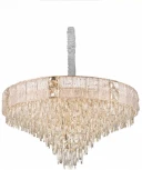 Подвесная люстра Fluorite Delight FL1058-21P (220V, хрусталь, на цепи)