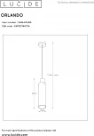 Подвесной светильник Lucide Orlando 74404/01/65 (220V, на проводе, круглые)