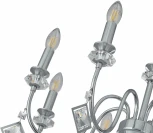 Подвесная люстра Arte Milano AM342101 342101/8 CR (220V, подвески, на цепи, подсвечник, свеча)