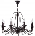 Подвесная люстра Freya Velia FR2046-PL-08-BR (220V, на цепи, подсвечник, свеча)