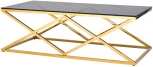 Журнальный стол Stool Group 120*60 ИНСИГНИЯ золото стекло smoke УТ000001503