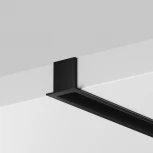 Алюминиевый профиль световая линия встраиваемый под гипсокартон скрытого монтажа 22x22 черный, 2 м, ALM-2222-B-2M Maytoni 632013