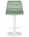Стул барный TAILOR WHITE (пудрово-мятный велюр (MJ9-87))