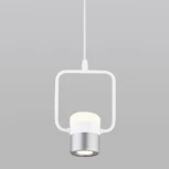 Подвесной светильник Eurosvet Oskar 50165/1 LED белый/серебро