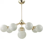 Потолочная люстра на штанге Lumion Marsha 6536/8C золотой E27 8*40W 220V