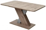 Обеденный стол M-City EXEL 140 Дуб Трюфель/ Алюминий