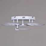 Потолочная люстра на штанге светодиодная с пультом регулировкой цветовой температуры, яркости и ночным режимом Reluce 09501-0.3-5+1 WH (220V)