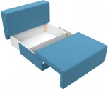 Диван прямой Лагуна (Голубой/Рогожка) Лига Диванов арт.125934