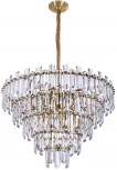 Подвесная люстра каскадная большая Rosie 3511/17 LM-16 Divinare (220V, хрусталь, на цепи)
