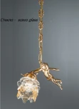 Подвесной светильник Nervilamp 2081 2081/1S/SC (220V, на цепи, цветы)