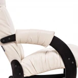 Кресло-качалка Модель 68 (Футура) Венге текстура, к/з Varana cappuccino 2500000177460 Leset