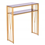 Консольный стол AllConsoles 1124-CG grey золотой